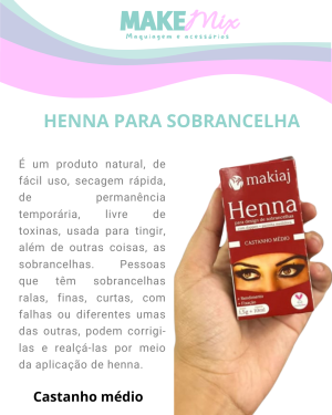 Henna para sobrancelhas