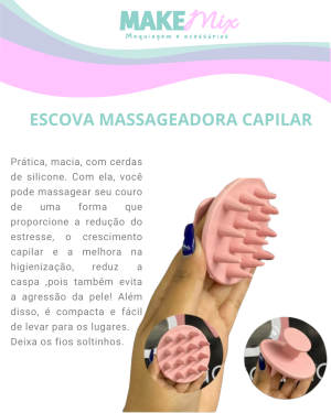 Escova massageadora capilar