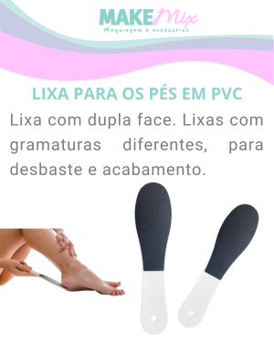 Lixa para os pés em pvc