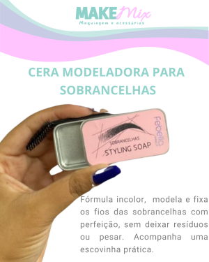 Cera modeladora para sobrancelhas