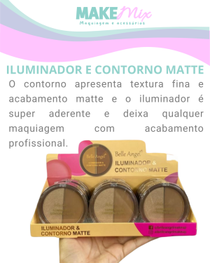 Iluminador e contorno matte Belle Angel