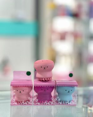 Escova de Limpeza Facial em Silicone – Formato de Polvo