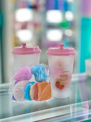 Kit de Copo com Esponjas de Maquiagem – Edição 